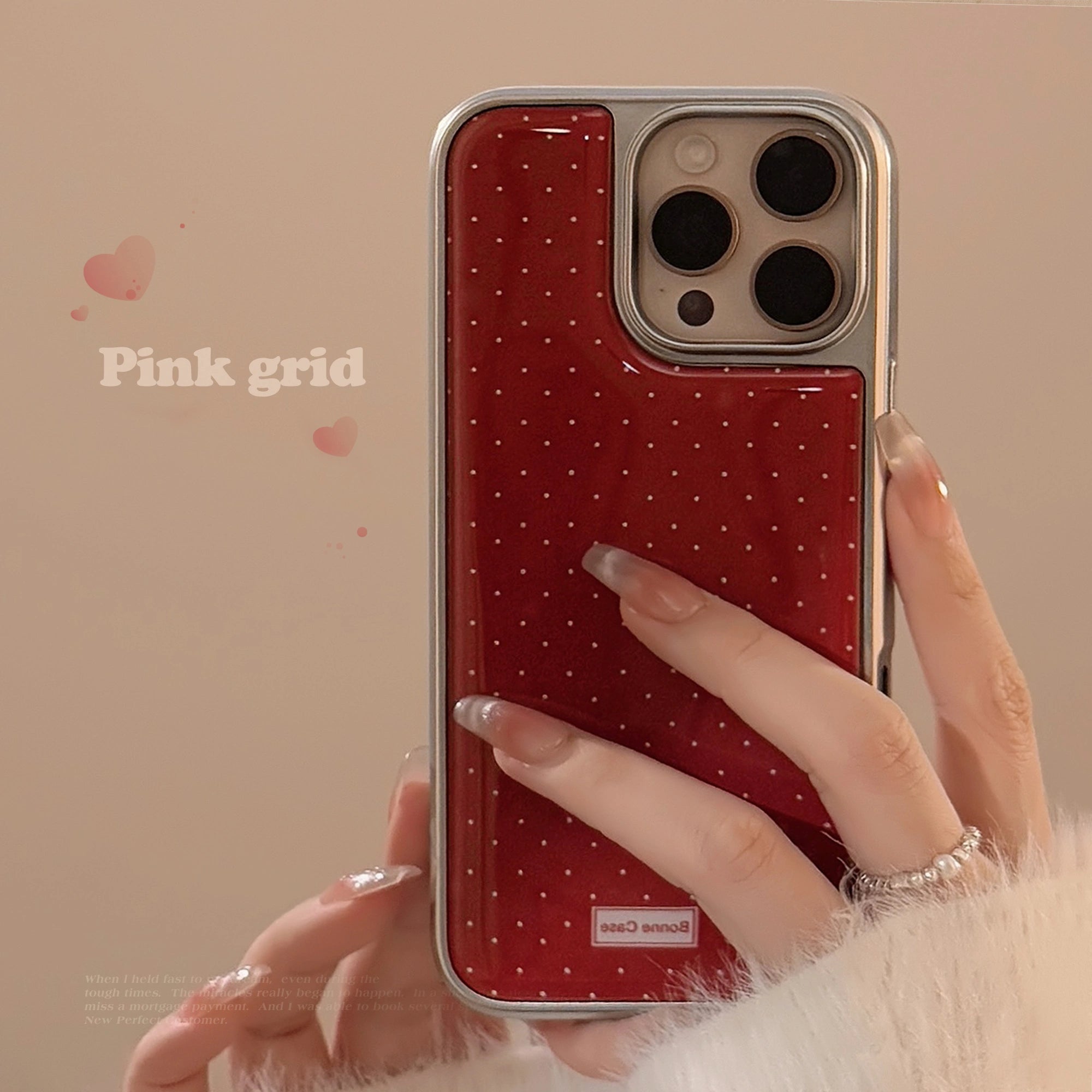 Retro Wave Red - iPhone Case